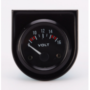 汽车仪表通用黑色指针式电压表测量8-16V